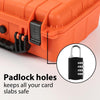 G-PLUS Graded Card Storage Box Compatible with BGS PSA SGC FGS Weatherproof Graded Trading Cards Box (Large, Orange)