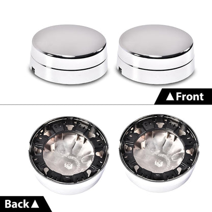 G-PLUS Rear Wheel Chrome Center Hub Caps Compatible with Dodge Ram 3500 1-Ton Dually 2003-2017 8-Lug 5 Slot 17" Steel 560-8010