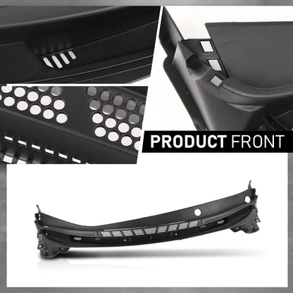 G-PLUS Cowl Top Panel Vent Windshield Wiper Motor Cover Compatible with Elantra 2014-2016 Black
