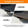 G-PLUS Replacement Tailgate Cap Protector Compatible with 2019-2021 Chevy Silverado 1500 GMC Sierra 1500 Rear Tailgate Molding Cap Spoiler Tailgate Molding Trim-GM1904116, 84493626