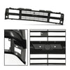 G-PLUS Front Bumper Grille Grill Black Compatible with Chevy Silverado Blazer C/K 1500 2500 3500 Suburban Tahoe 1994-2000 For Models with Composite Headlights 15981092 GM1200239