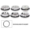 G-PLUS Dash Knob Bezels Air Brake Release Lighter Lights Wiper Gaskets Compatible with Galaxie/Ford Full-size 1962