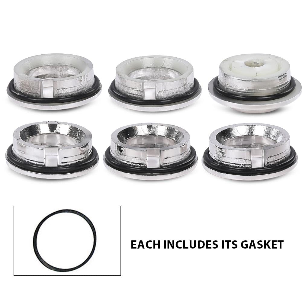 G-PLUS Dash Knob Bezels Air Brake Release Lighter Lights Wiper Gaskets Compatible with Galaxie/Ford Full-size 1962