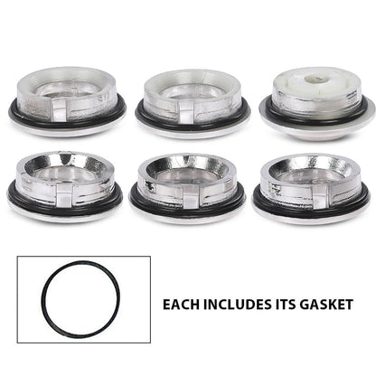 G-PLUS Dash Knob Bezels Air Brake Release Lighter Lights Wiper Gaskets Compatible with Galaxie/Ford Full-size 1962