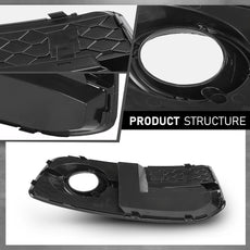 G-PLUS Fog Light Cover Grille 2PCS for Audi Q5 8R 2009-2012 S-Line Product Features