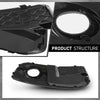 G-PLUS Pair Front Fog light Cover Grills, Compatible with Audi Q5 8R 2009-2012 W/S-Line Pkg, Left Driver & Right Passenger Side 2PCS, 8R0807681E, 8R0807682E