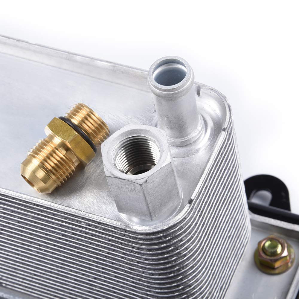 Compatible For Dodge Ram 2500 Ram 3500 Diesel 5.9L 2003-2009 Transmission Torque Converter Oil Cooler Auto Heat Exchanger with Base 68004317AA