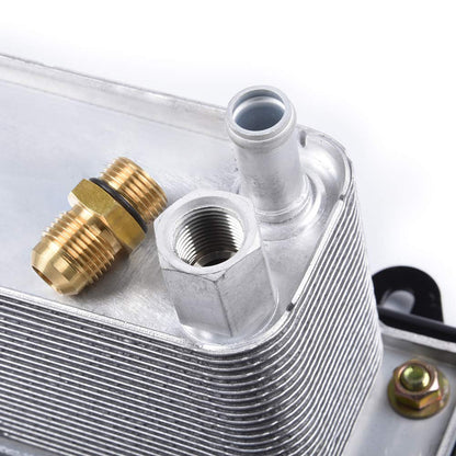 Compatible For Dodge Ram 2500 Ram 3500 Diesel 5.9L 2003-2009 Transmission Torque Converter Oil Cooler Auto Heat Exchanger with Base 68004317AA