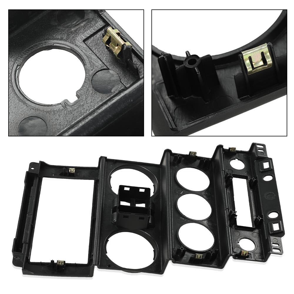 G-PLUS Dash Board Instrument Panel Dash Center Bezel Trim Compatible with Jeep Wrangler 2007 2008 2009 2010