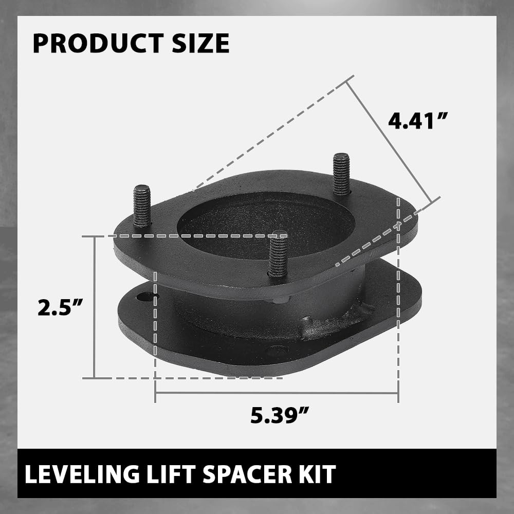 G-PLUS Front 2.5" Leveling Lift Spacer Kit Compatible with Jeep Grand Cherokee WK2 2011-2022 Black