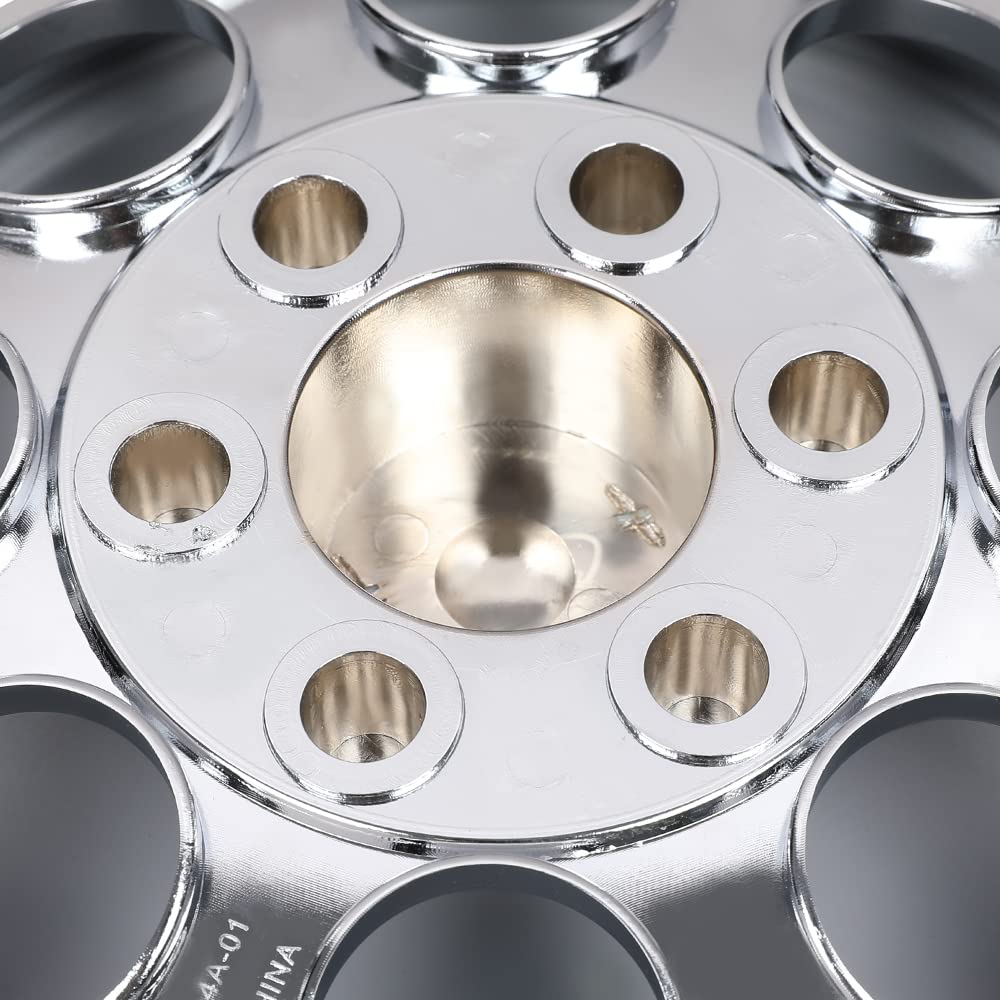 G-PLUS 10" Chrome Wheel Cover Hub Caps Compatible with EZGO Club Car and Yamaha Golf Cart Hubcaps Set of 4