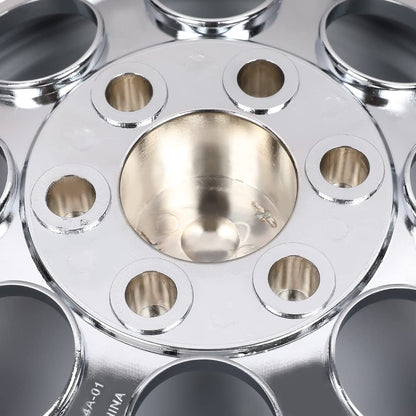 G-PLUS 10" Chrome Wheel Cover Hub Caps Compatible with EZGO Club Car and Yamaha Golf Cart Hubcaps Set of 4