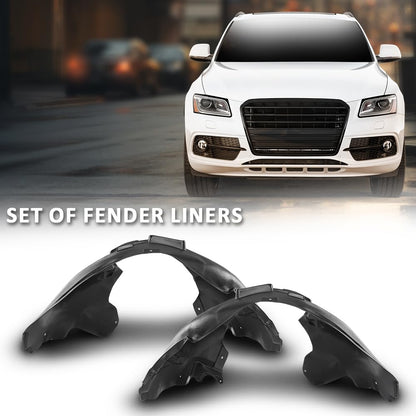 G-PLUS Fender Liners Front, Driver & Passenger Side Compatible with Audi Q5 2009-2017,Fit Audi SQ5 2014-2017,Fit for Models Without S-Line Package 8R0821172F, 8R0821172K