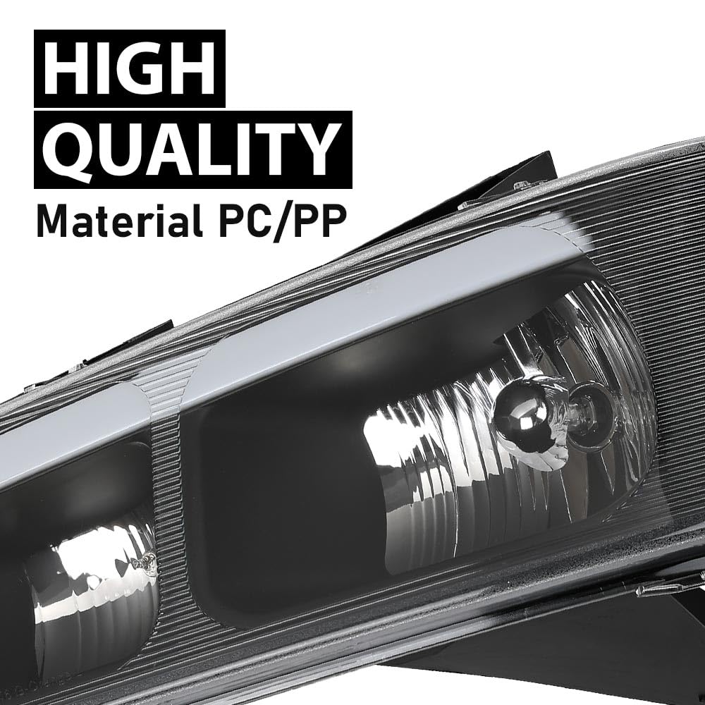 G-PLUS LED Headlights Assembly Front Headlamps Compatible with Chevy Express GMC Savana 1500 2003-2014, Fit Chevy Express GMC Savana 2500 3500 2003-2023 Clear Lens Black Housing