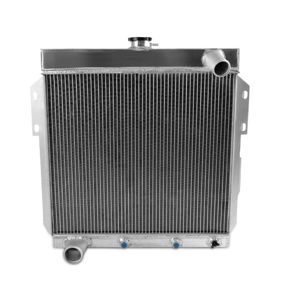 Replacement For Ford Thunderbird Y-Block V8 1955 1956 1957 Full Aluminum Racing Cooling Radiator Stop Leak 2 Row Core