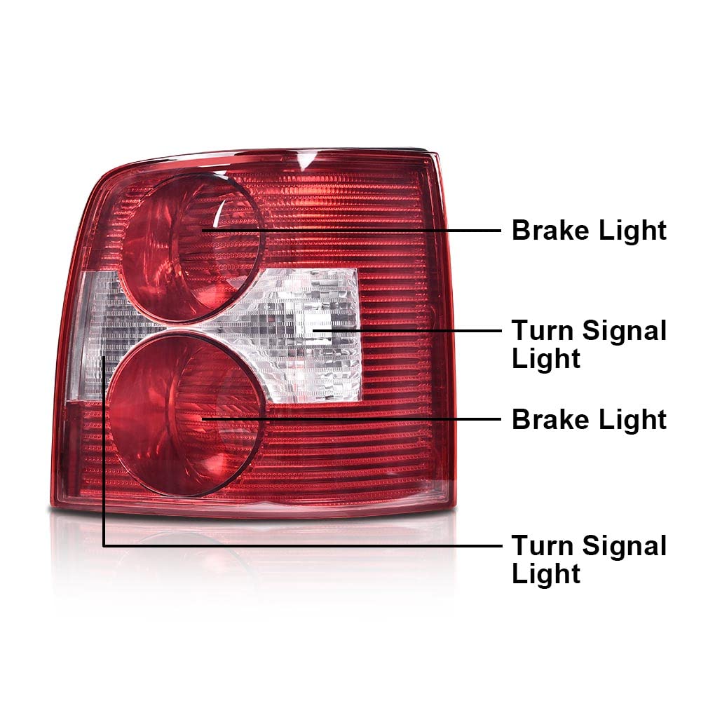 G-PLUS Rear Tail Lamp Light Right Compatible with VW Passat B5 B5.5 Wagon 2001 2002 2003 2004 2005 8151089130, 8152089130 Luces TraserasAssembly