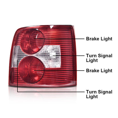 G-PLUS Rear Tail Lamp Light Right Compatible with VW Passat B5 B5.5 Wagon 2001 2002 2003 2004 2005 8151089130, 8152089130 Luces TraserasAssembly