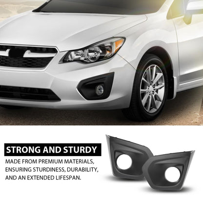 G-PLUS Fog Light Bezel Cover Set Right & Left Compatible with Subaru Impreza 2012-2014 57731FJ000, 57731FJ001
