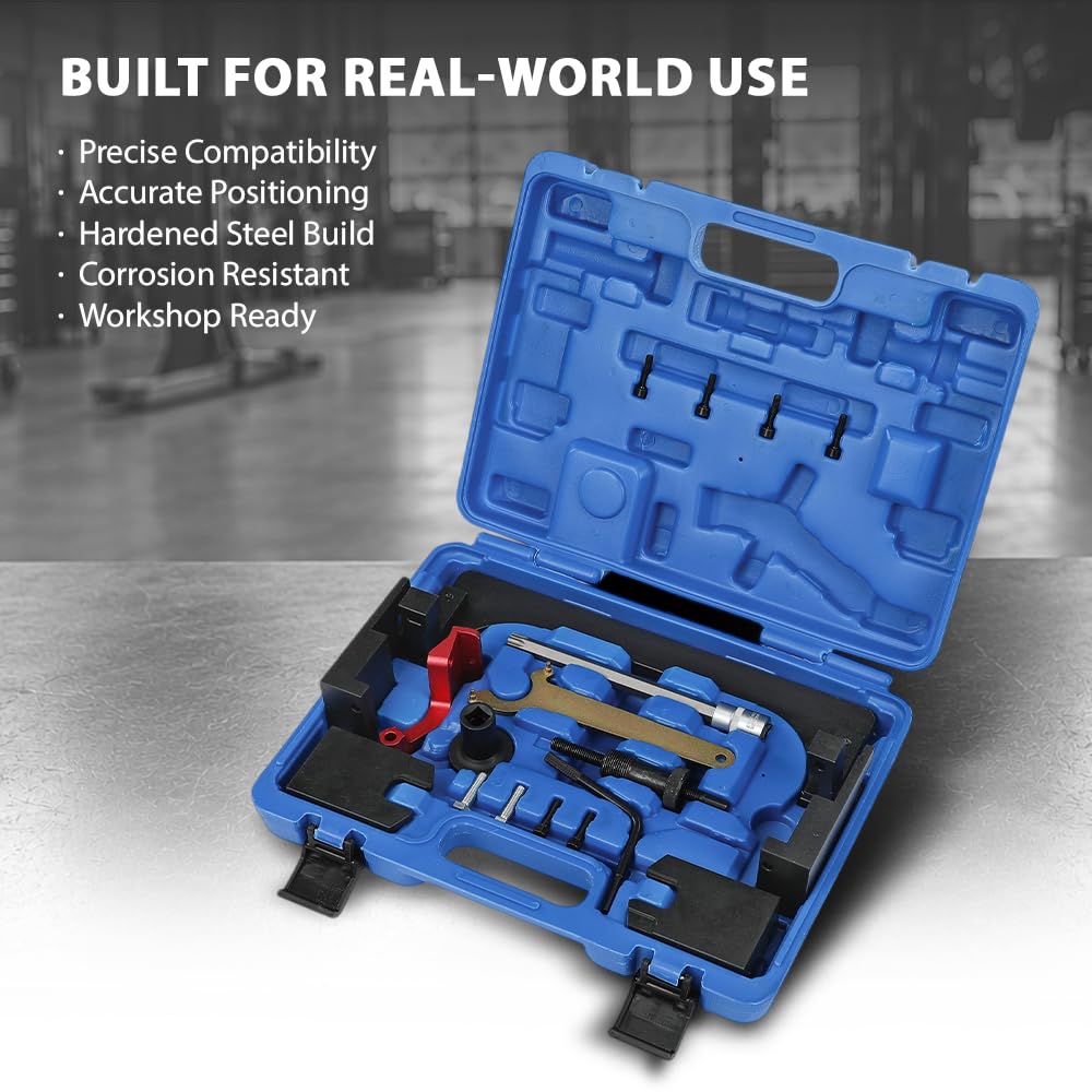 G-PLUS Timing Tool Locking Setting Compatible with BMW M240i 740i 320i Mimi Cooper B38 B48 B58 45 Steel Black