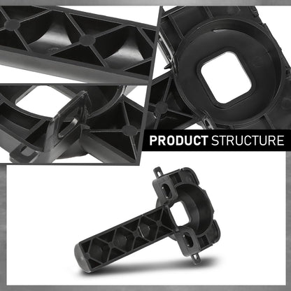 G-PLUS Lower Radiator Core Support Mount Bracket Holder, Compatible with Audi A6 A7 2012-2018, 4G0805201, 4G0-805-201