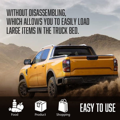 G-PLUS T3 Tri-Fold Hard Lock 6Ft Truck Tonneau Cover Compatible with 2016-2021 Toyota Tacoma | 6Ft (72") Standard Short Bed