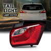 G-PLUS Tail Light Lamp Right Passenger Side w/Bulbs Compatible with Chevy Equinox 2018-2020 (4-Door Sport Utility) GM2805132, 19418087 Red Lens Luces Traseras Rear Brake Lamps Assembly