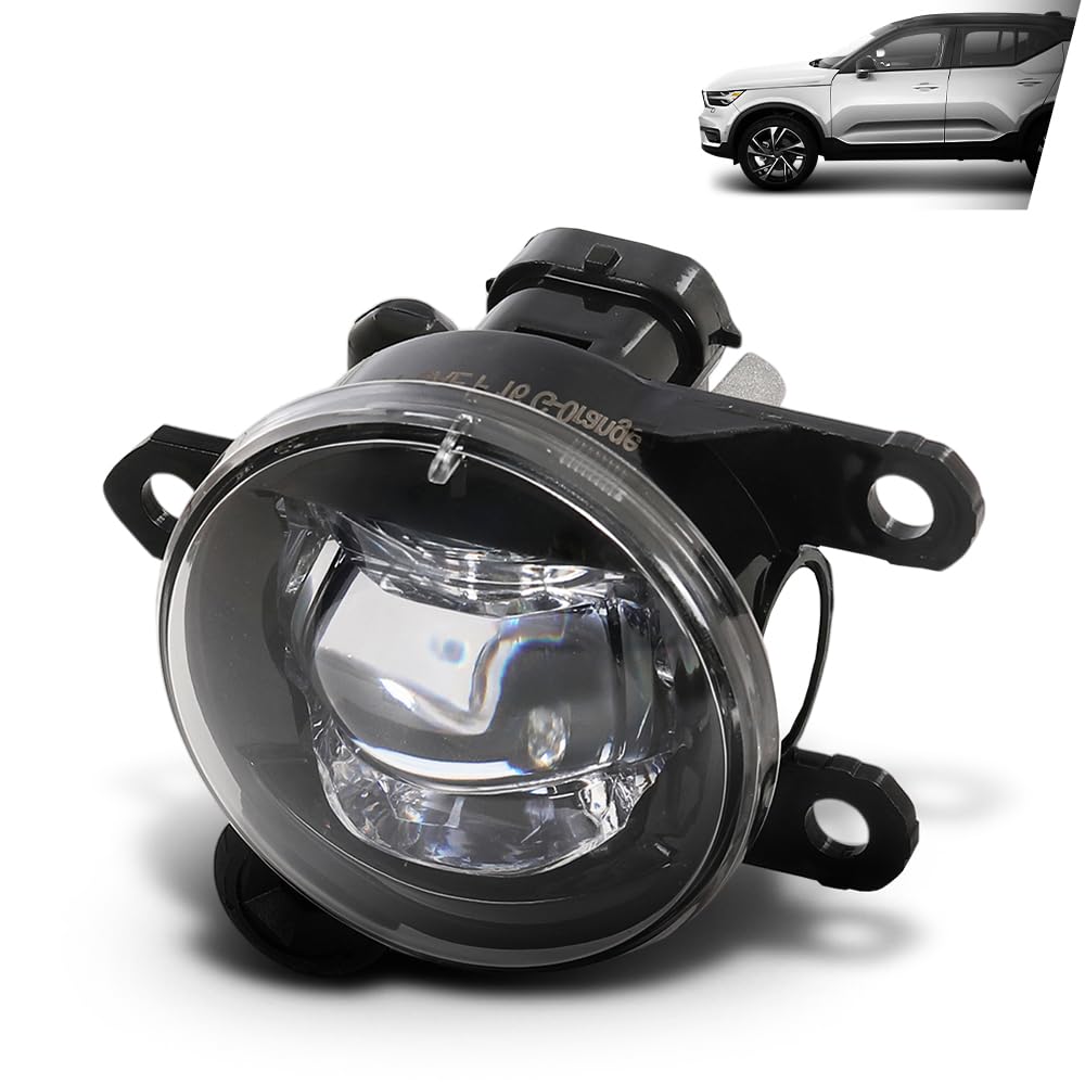 G-PLUS Left LH Driver LED Fog Light Compatible with Volvo XC40 2018-2020 Fit Polestar 2 2021-2023 31689174 Black
