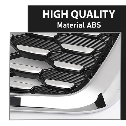 G-PLUS Front Bumper Upper Grille Assembly With Camera Hole Compatible with Kia Sorento 2019-2020 86380-C5800, 86380C5800 Chrome Black