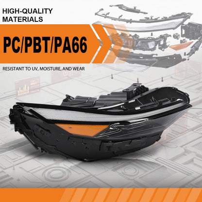G-PLUS LED Headlight Assembly Left and Right Side Compatible with Hyundai Elantra 2024-2025 92102-AA740 2PCS Black