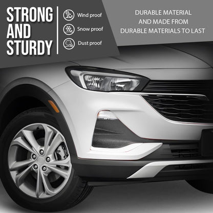 G-PLUS Front Right Passenger Side Fog Light Trim Compatible with Buick Encore GX 2020 2021 2022 42660272, GM1047137 Chrome Black