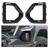 G-PLUS Front Fog Light Outer Bezel Cover Set Compatible with GMC Sierra 2019 2020 2021 Denali SLT AT4 (NOT fit SLE, Base or Elevation Models) 84176753, 84176752 Glossy Black Left&Right
