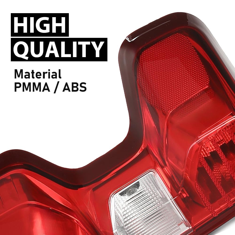 G-PLUS Tail Light Beake Lamp Compatible with Chevy Silverado 1500 2019-2023,Fit Silverado 2500HD 3500HD 2020-2023,Fit Halogen Type Only,Not Fit w/Factory LED Tail Light,Left Luces TraserasAssembly
