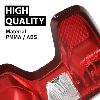 G-PLUS Tail Light Beake Lamp Compatible with Chevy Silverado 1500 2019-2023,Fit Silverado 2500HD 3500HD 2020-2023,Fit Halogen Type Only,Not Fit w/Factory LED Tail Light,Left Luces TraserasAssembly