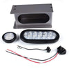 G-PLUS LED Trailer Steel Box Kit Light,Compatible with Trailer/Truck W/ 6" Oval Tail Light & 2" Marker Lamp Brake Lights Clear Lens Tail Lights Luces Traseras Assembly