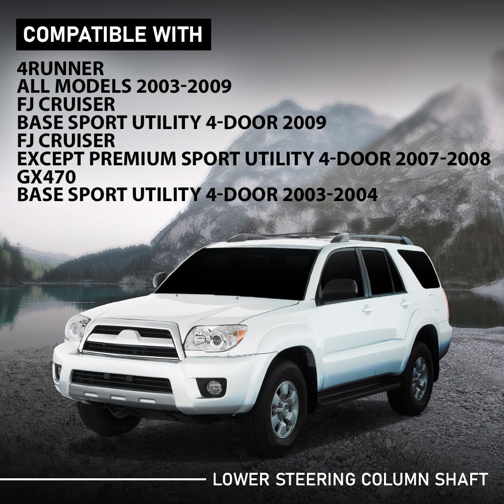 G-PLUS Lower Steering Column Shaft Compatible with Toyota 4Runner 2003-2009,Fit Toyota FJ Cruiser 2007-2009,Fit Lexus GX470 Base Base Sport Utility 4-Door 2003-2004 4520335310