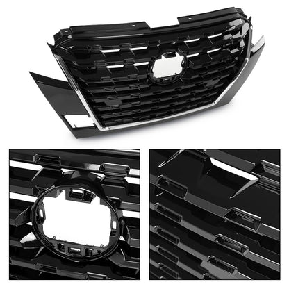 G-PLUS Front Bumper Upper Grille Compatible with Nissan Kicks 2020 2021 2022 2023 623105R05A Black Grill