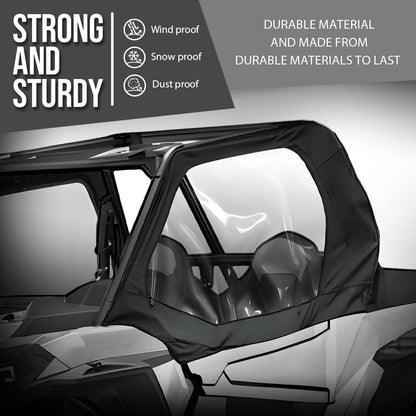 G-PLUS Soft Upper Doors Compatible with Polaris RZR XP 1000 and RZR XP Turbo 2014-2022 Fit Polaris RZR S 1000 2016-2020 Black 2 Pcs