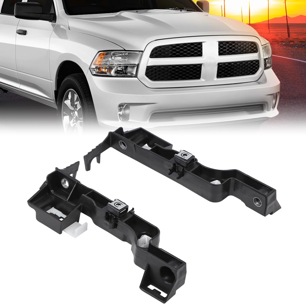 G-PLUS Headlight Lamp Mounting Bracket LH&RH Pair Compatible with Dodge Ram 1500 Pickup 2009-2010/Ram 2500 3500 Pickup 2010/ Ram 1500 2011-2020&Ram 1500 Classic 2019&Ram 2500 3500 2011-2018