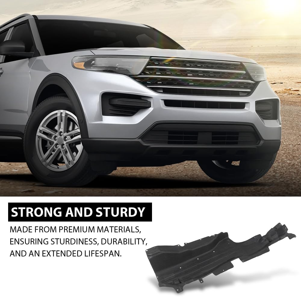G-PLUS Right Under Body Shield Splash Cover, Compatible with Ford Explorer 2.3L 2020-2023