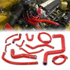G-PLUS Silicone Radiator Hose Kit Compatible with Honda/Acura Integra DC4 DB7 RS LS GS SE with B18B1 Engine 1994-2001 Red