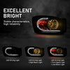 G-PLUS LED Headlights Assembly Headlamps Left Right Compatible with Dodge Ram 1500 2006-2008,Fit Dodge Ram 2500 3500 2006-2009 Smoke Lens Black Housing Clear Reflector,faros delanteros