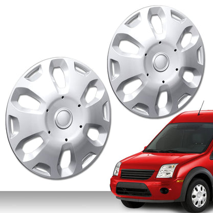 G-PLUS Wheel Covers Hub Caps Full Rim Hubs 15in Compatible with Ford Transit Connect Van 2010 2011 2012 2013 9T1Z1130A, 9T161130AA 2pcs