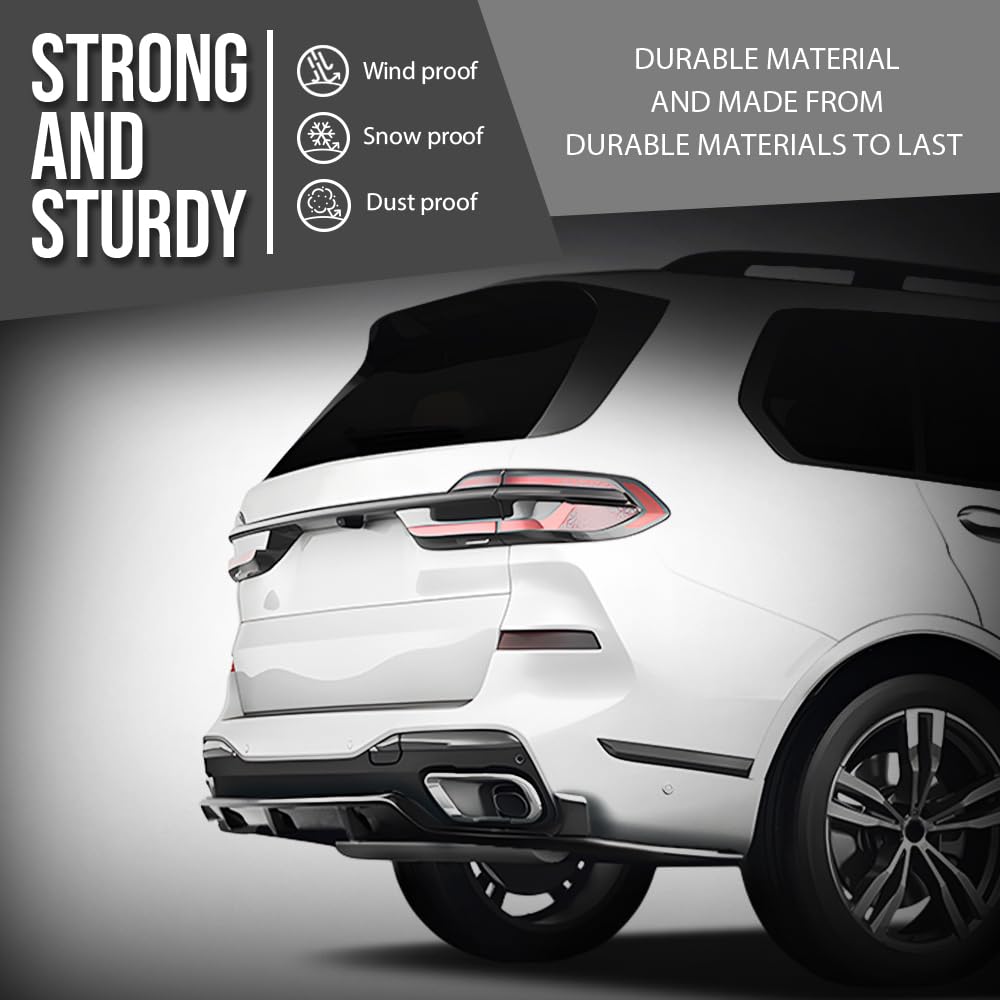 G-PLUS Rear Diffuser Compatible with BMW G07 X7 Model 2019-2025 with M Sport Package Not Fit Model with Regular Non-M Sport Bumper Rear Bumper Diffuser Kit Glossy Black