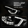 G-PLUS LED Projector Headlights DRL Left & Right Fit Hyundai Elantra 2014 2015 2016 Headlamps Clear Lens Black Housing Amber Reflector,faros delanteros
