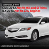 G-PLUS Engine Splash Shield Lower Engine Cover Assembly Compatible with Honda Civic 2012, Will Not fit MX and Si Trims,Fit Acura ILX 2013, Will Not fit 2.4L Engines 74110-TR3-A10 74110TR3A10