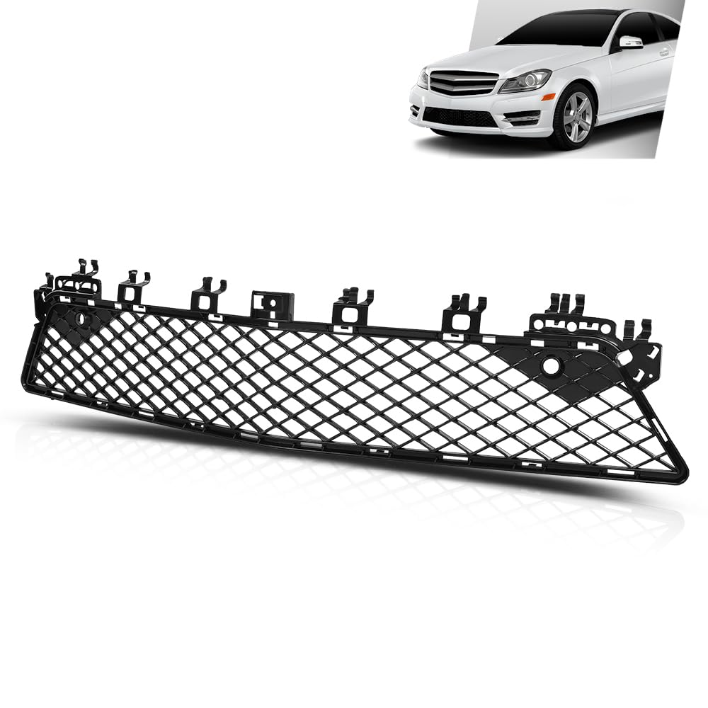 G-PLUS Bumper Grille Compatible with Benz C250 C300 C350 2012-2015,Fit For Models With AMG Styling Package 2048850853