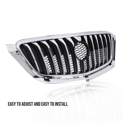 G-PLUS Front Grille Black with Chrome Molding Compatible with 2013 2014 2015 BUICK Encore 16 Encore AWD 95292990, 95384115, 25980527, GM1200690