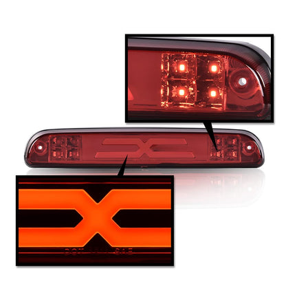 G-PLUS LED Third Type X High Mount Brake Stop Light Compatible with 1993-2011 Ranger 1999-2016 F250 F350 F450 F550 Super Duty 1995-2003 Mazda B2300 B2500 B3000 B4000 CC3Z13A613B