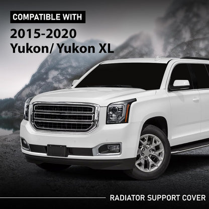 G-PLUS Radiator Support Cover Compatible with GMC Yukon/Yukon XL 2015-2020 84163661 Black