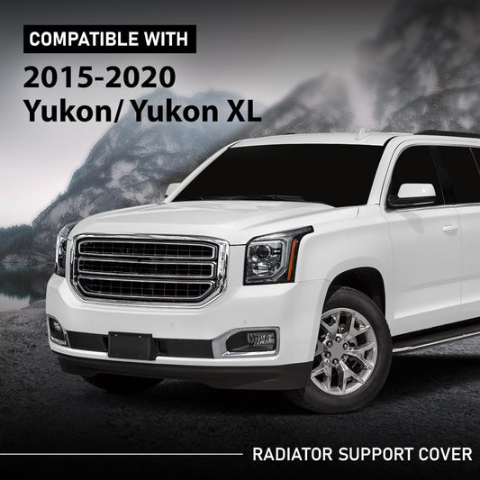 G-PLUS Radiator Support Cover Compatible with GMC Yukon/Yukon XL 2015-2020 84163661 Black